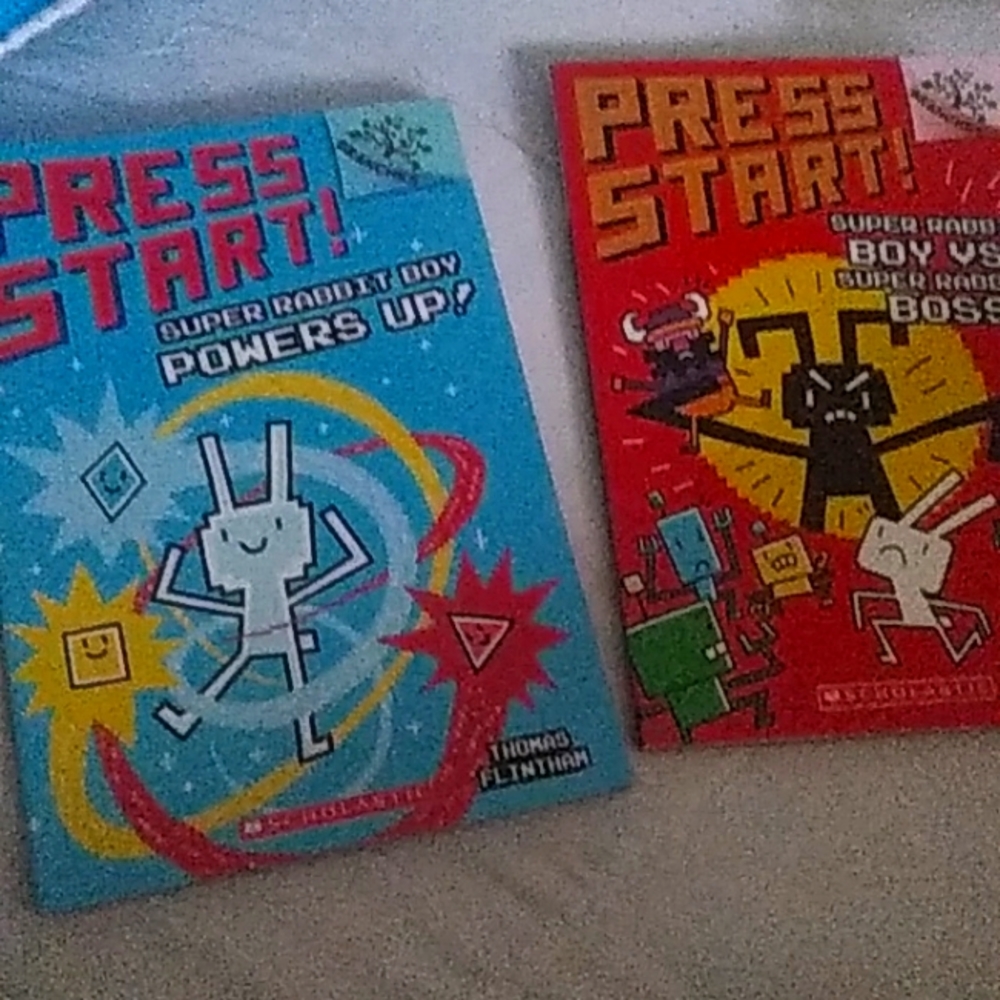 Press Start ! Super Rabbit Boy Books lot of 2